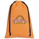 ORANGE Quando Non-Woven Drawstring Pouch