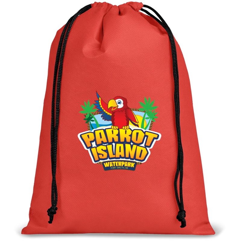 RED Quando Non-Woven Drawstring Pouch