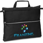 BLACK Graffiti Document Bag