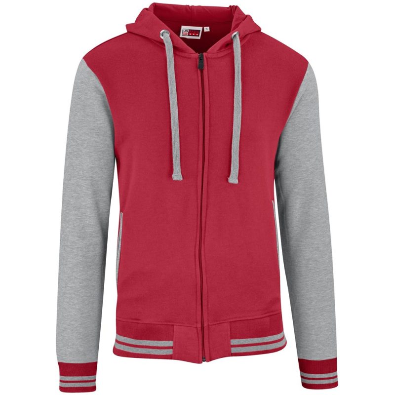 RED Mens Princeton Hooded Sweater - Red