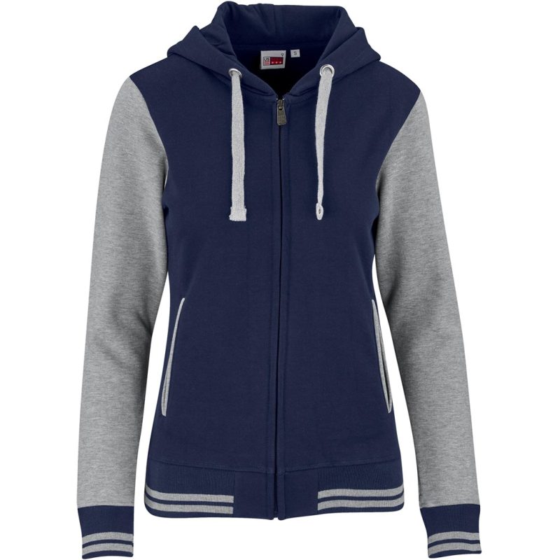 NAVY Ladies Princeton Hooded Sweater - Navy