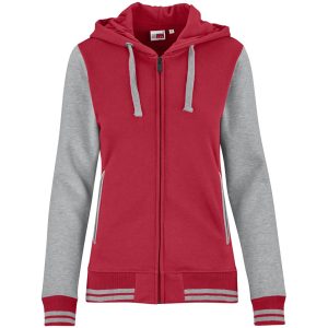 RED Ladies Princeton Hooded Sweater - Red