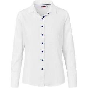 NAVY Ladies Long Sleeve Casablanca Shirt - Navy