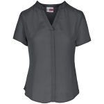 CHARCOAL Ladies Short Sleeve Ava Blouse