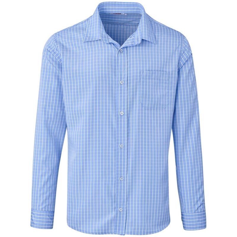 LIGHT BLUE Men Long Sleeve Aston Shirt