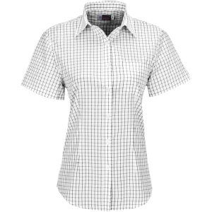 WHITE Ladies Short Sleeve Aston Shirt - White