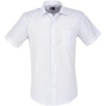 WHITE LIGHT BLUE Mens Short Sleeve Huntington Shirt - White Light Blue