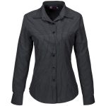 BLACK Ladies Long Sleeve Huntington Shirt - Black