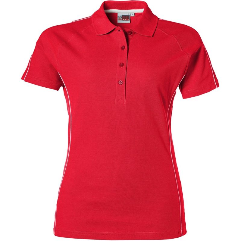 RED Ladies Pontiac Golf Shirt - Red