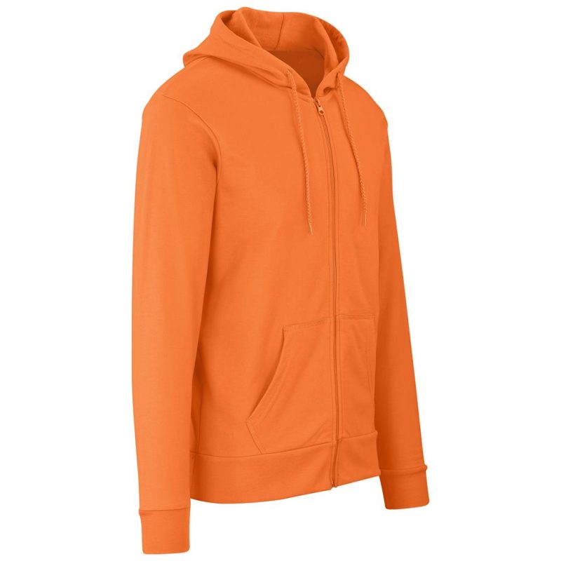 Mens Bravo Hooded Sweater - Orange