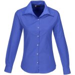 NEW BLUE Ladies Long Sleeve Aspen Shirt - New Blue