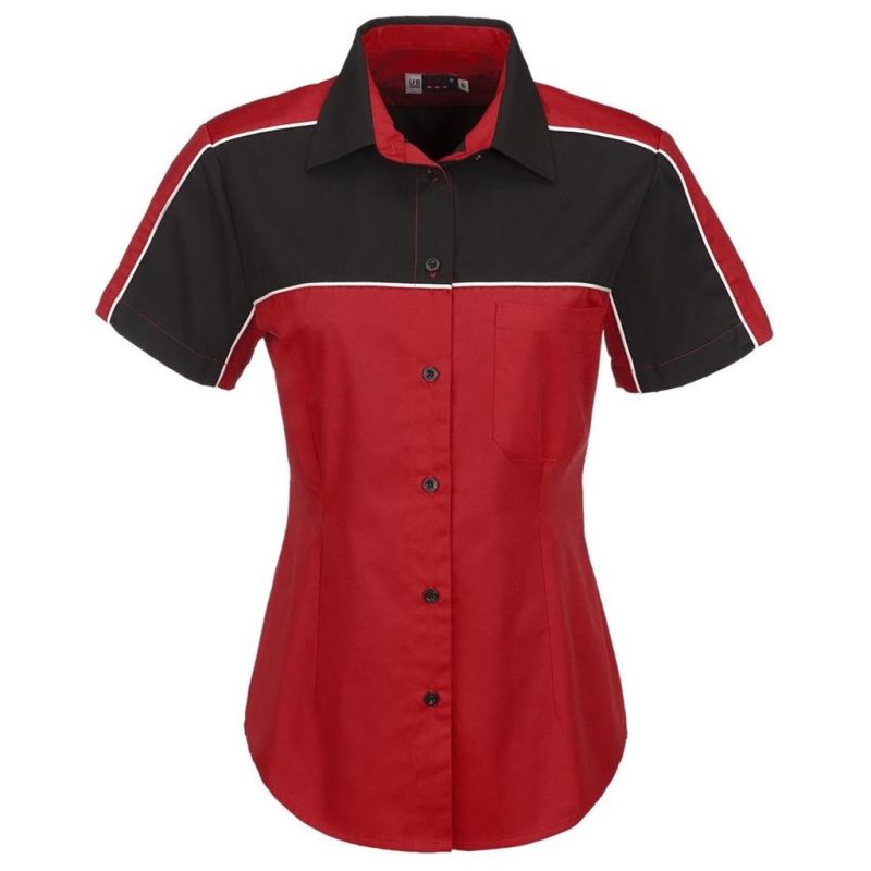 BAS-5161-R_1024X1024 RED Ladies Daytona Pitt Shirt - Red