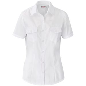 WHITE Ladies Short Sleeve Kensington Shirt