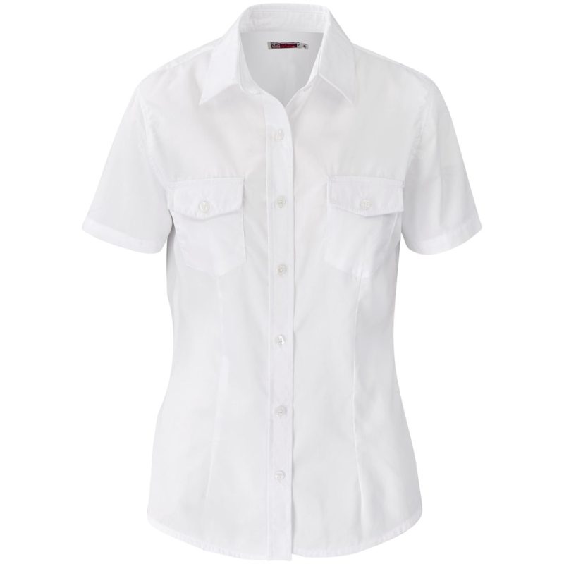 WHITE Ladies Short Sleeve Kensington Shirt