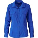 ROYAL BLUE Ladies Long Sleeve Kensington Shirt - Royal Blue