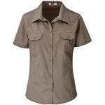 KHAKI Ladies Short Sleeve Wildstone Shirt