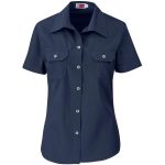 NAVY Ladies Short Sleeve Wildstone Shirt
