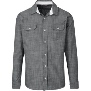 GREY Mens Long Sleeve Windsor Shirt - Grey