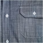 Mens Long Sleeve Windsor Shirt - Navy