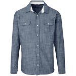 NAVY Mens Long Sleeve Windsor Shirt - Navy