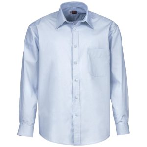BLUE Mens Long Sleeve Washington Shirt - Blue