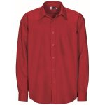 RED Mens Long Sleeve Washington Shirt - Red