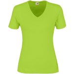 BAS-9001-L_1024X1024 LIME Ladies Super Club 165 V-Neck T-Shirt - Lime