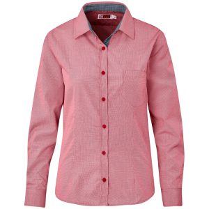 RED Ladies Long Sleeve Coventry Shirt - Red