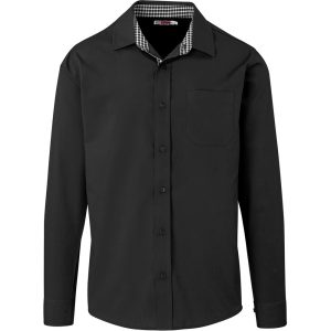 BLACK Mens Long Sleeve Warrington Shirt - Black
