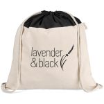 BLACK Kooshty Dominica Jumbo Cotton Drawstring Bag