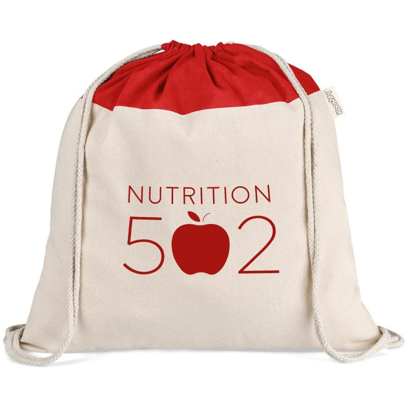 RED Kooshty Dominica Jumbo Cotton Drawstring Bag
