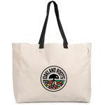 BLACK Kooshty Barbados Large Cotton Beach Bag