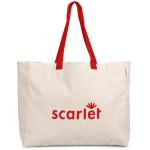 RED Kooshty Barbados Large Cotton Beach Bag