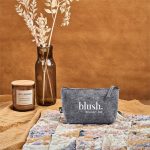 Okiyo Kesho Recycled PET Felt Mini Cosmetic Bag