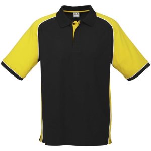 YELLOW Mens Nitro Golf Shirt - Yellow