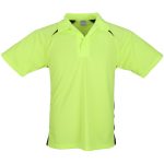 LIME Kids Splice Golf Shirt - Lime