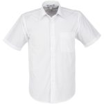 WHITE Mens Short Sleeve Metro Shirt - White