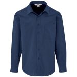 NAVY Mens Long Sleeve Micro Check Shirt