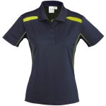 NAVY LIME Ladies United Golf Shirt - Navy Lime