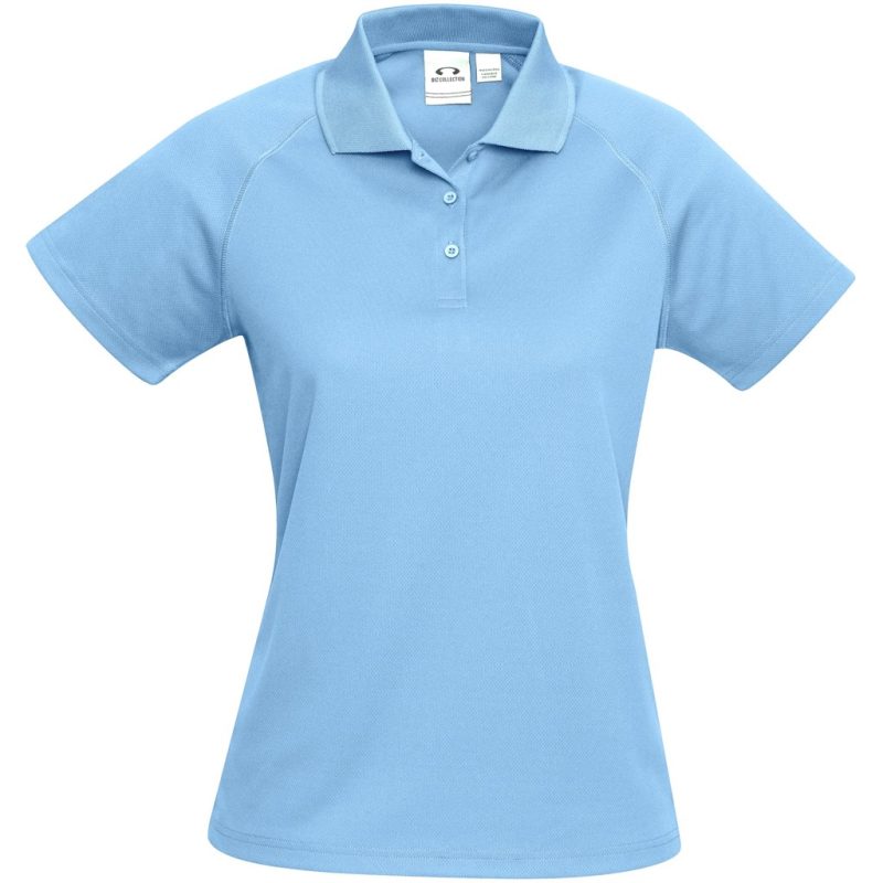 BIZ-7104-LB_1024X1024 LIGHT BLUE Ladies Sprint Golf Shirt - Light Blue