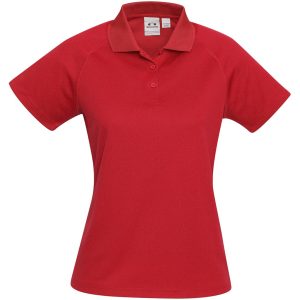 RED Ladies Sprint Golf Shirt - Red