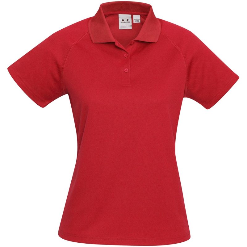BIZ-7104-R_1024X1024 RED Ladies Sprint Golf Shirt - Red