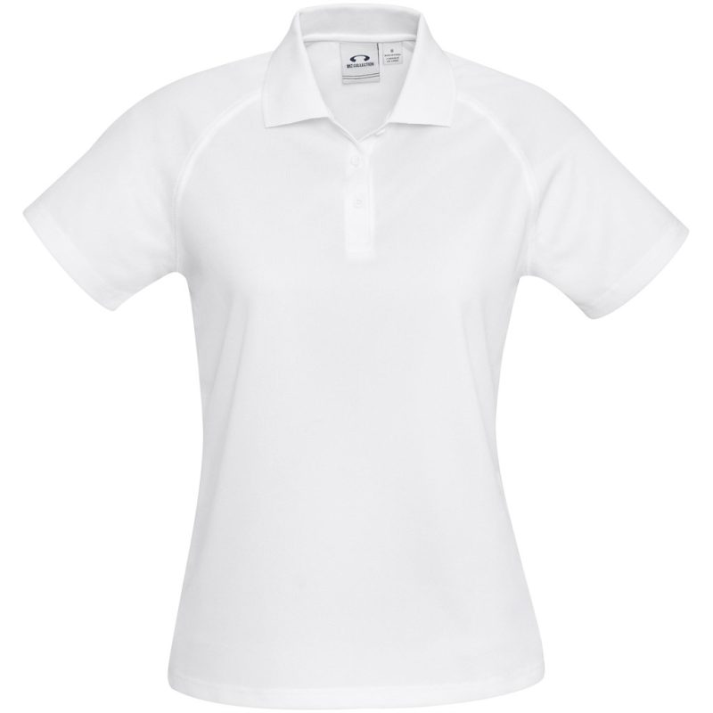 WHITE Ladies Sprint Golf Shirt - White