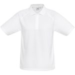 WHITE Kids Sprint Golf Shirt - White