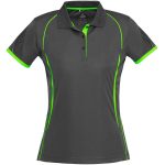 BIZ-7107-GYL_1024X1024 GREY Ladies Razor Golf Shirt - Grey
