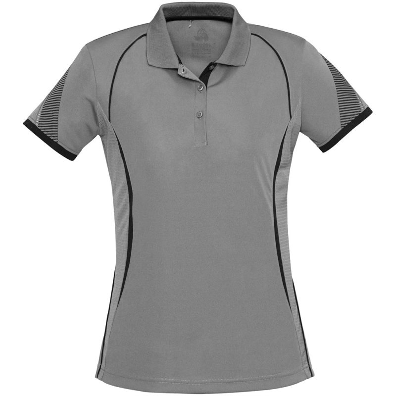 GREY Ladies Razor Golf Shirt - Grey