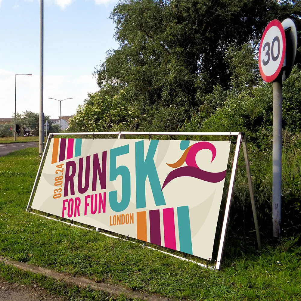 Fade Resistant A-Frame banners