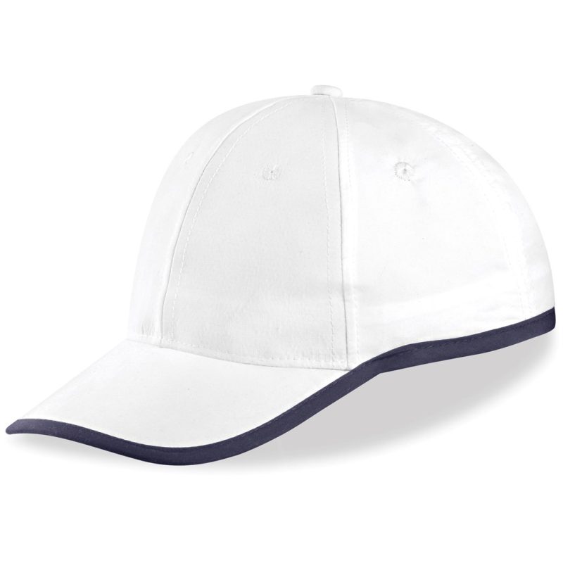 WHITE New Jersey Cap - 6 Panel