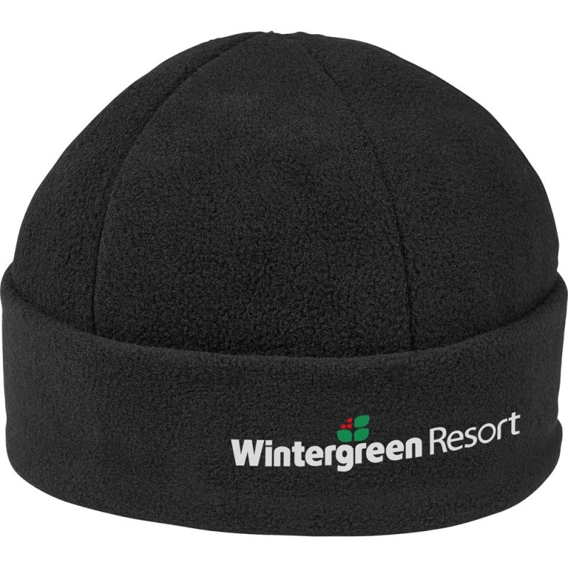 BLACK Alaska Brushed Fleece Beanie