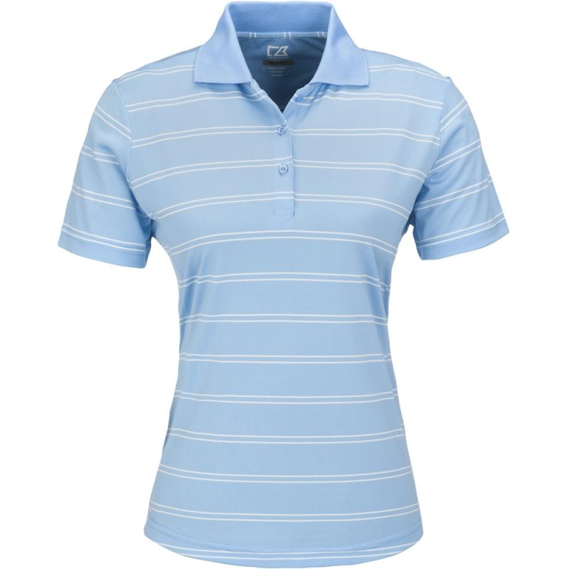 LIGHT BLUE Ladies Hawthorne Golf Shirt - Light Blue
